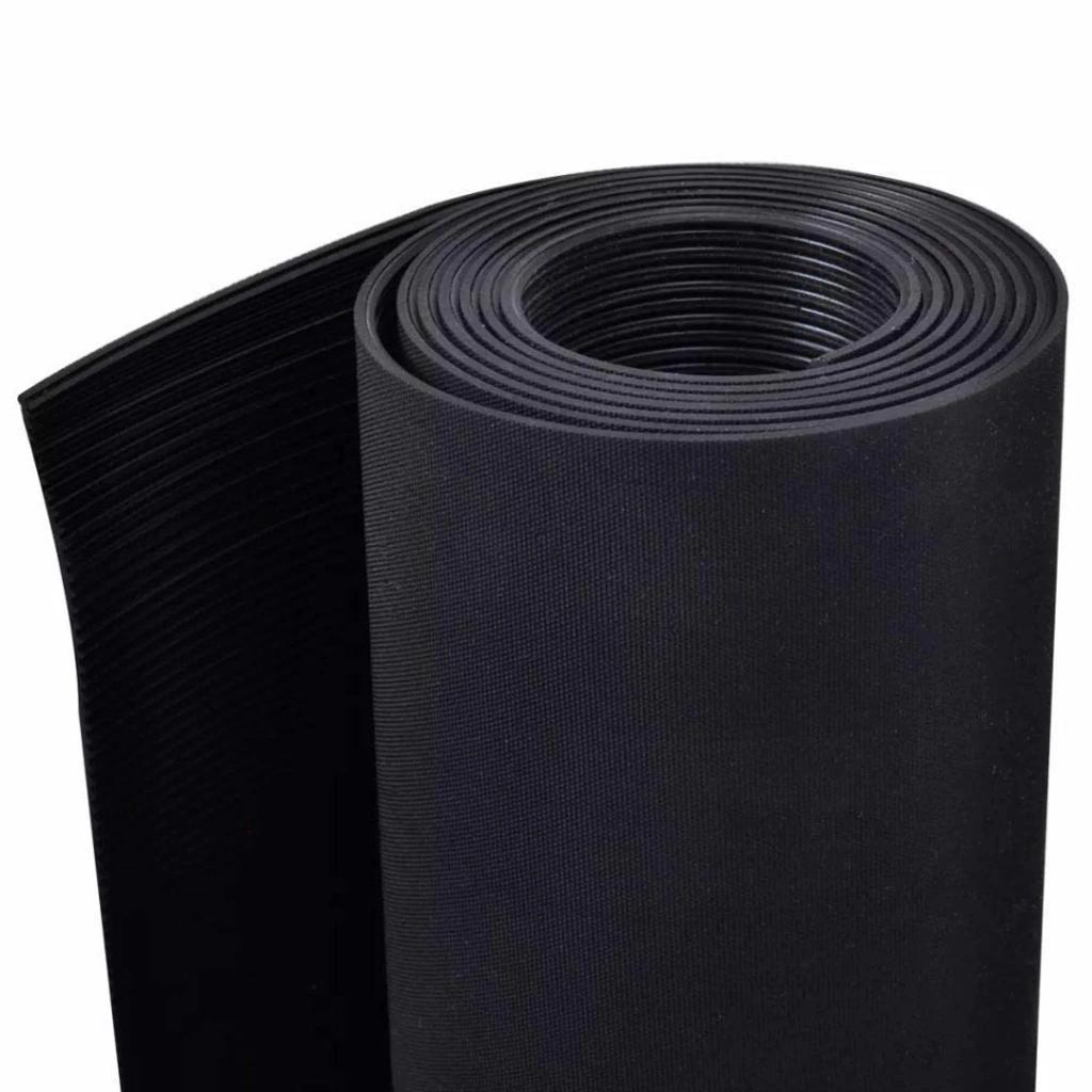 Piso de goma - Bastonado - Negro