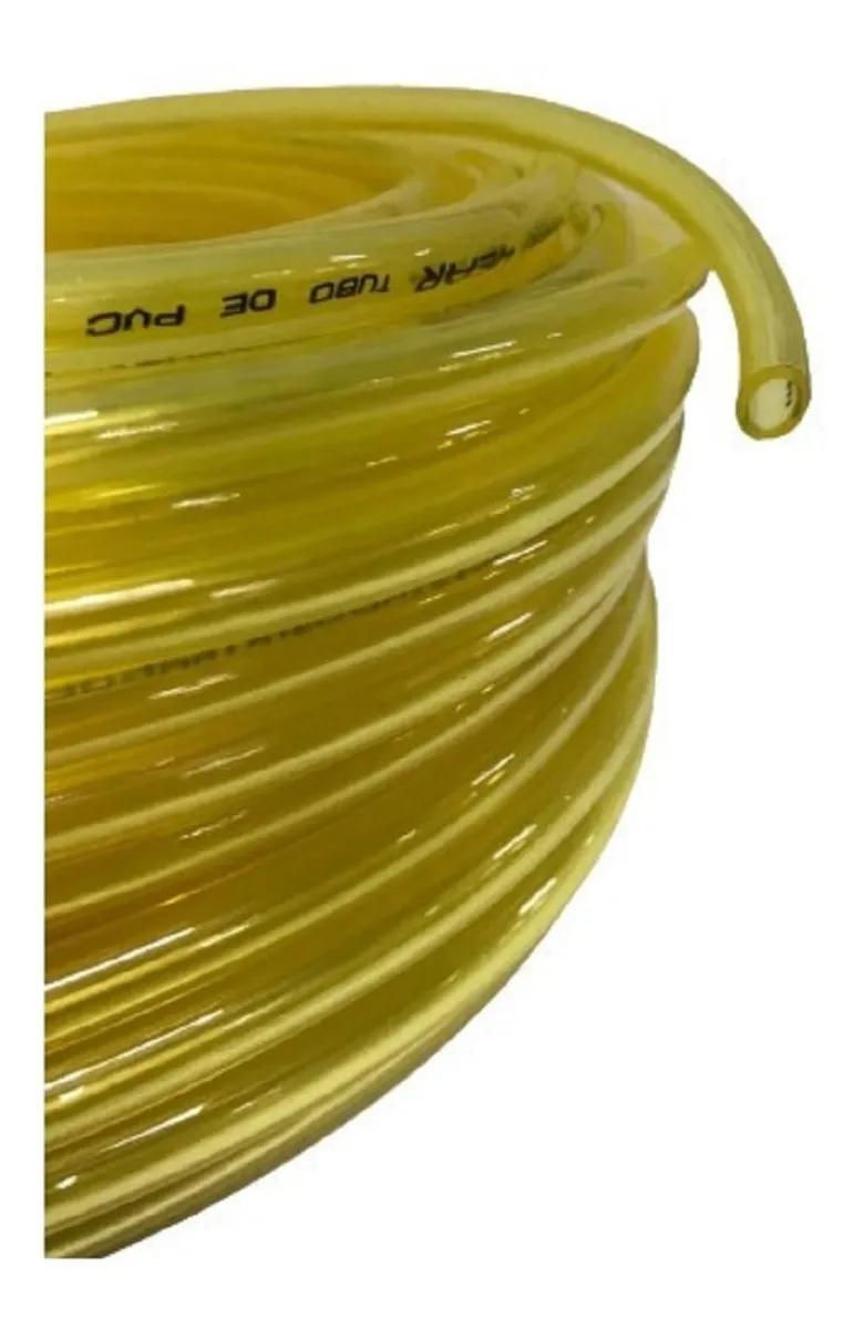 Manguera PVC Cristal Hidrocarburo Amarillo