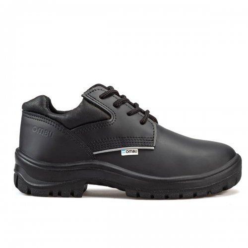 OMBU Zapato cuero flor planta PU c/puntera  acero