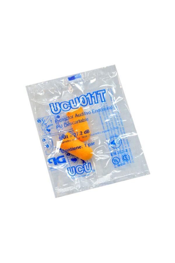 Protector Auditivo Endoaural PU Descartable 27,2dB